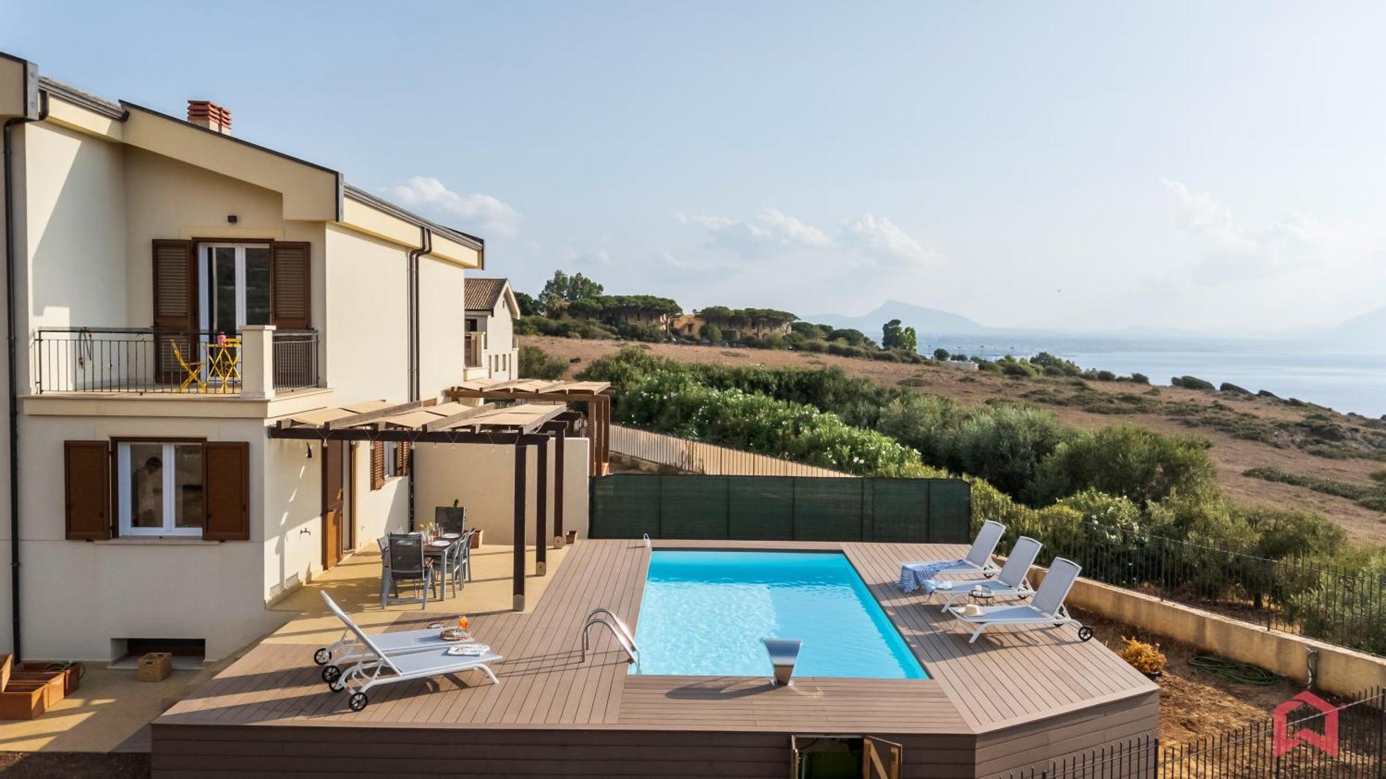 Villa With Sea View Private Pool Terrasini Buitenkant foto